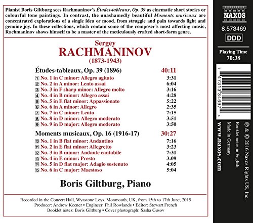 Sergei Vasilyevich R - Rachmaninov: Etudes-Tableaux, Op. 39, Moments Mus image 2