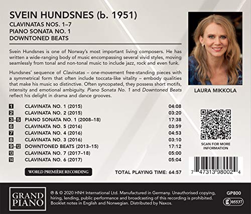 Svein Hundsnes - Hundsnes: Clavinatas Nos. 1-7/Piano Sonata No. 1/Down image 2