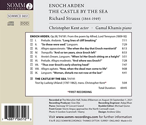 KENT/KHAMIS - STRAUSSWKS NARRATOR/PIANO - CD image 2