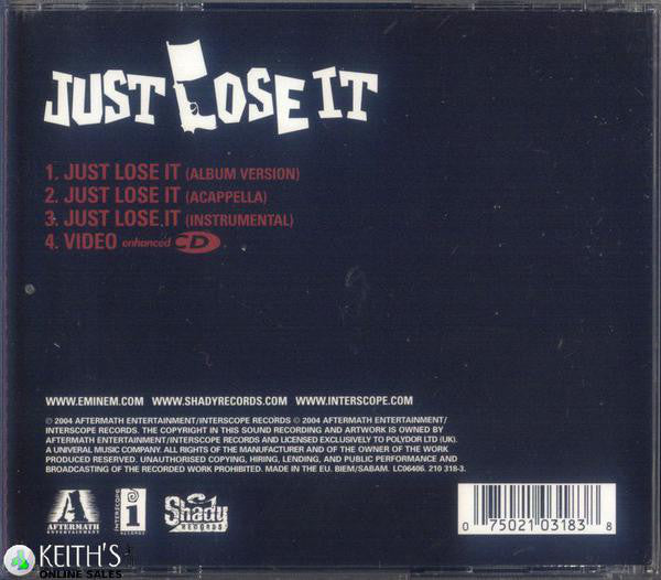 Eminem - Just Lose It - Used CD image 2