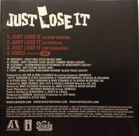 Eminem - Just Lose It - Used CD image 3