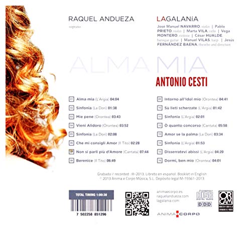 La Galania - Raquel Andueza/: Alma Mia - CD image 2