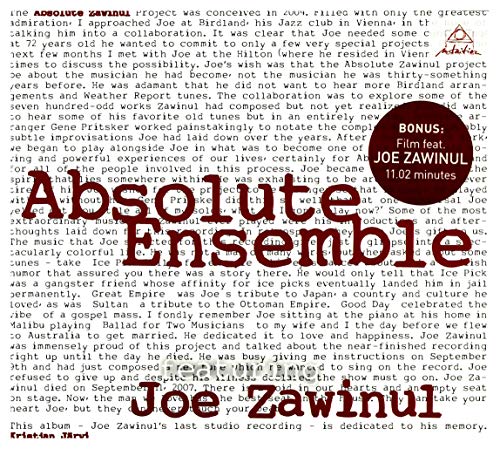 Absolute Ensemble - Absolute Zawinul - CD image 1