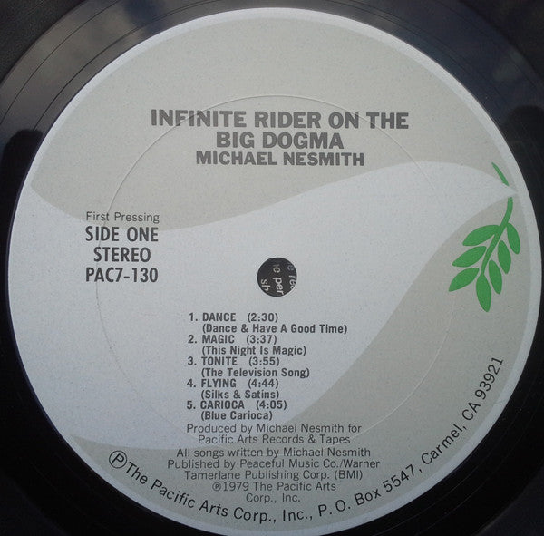 Michael Nesmith - Infinite Rider On The Big Dogma - Used Vinyl Record image 8