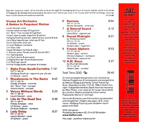 Vienna Art Orchestra - A Notion In Perpetual Motion - CD image 2