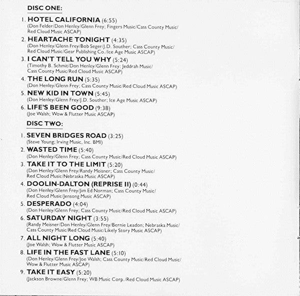 Eagles - Live - CD image 3