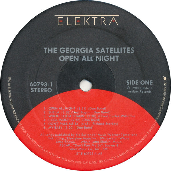 Georgia Satellites - Open All Night - Used Vinyl Record image 3