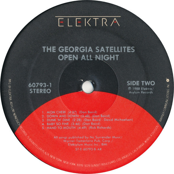 Georgia Satellites - Open All Night - Used Vinyl Record image 4