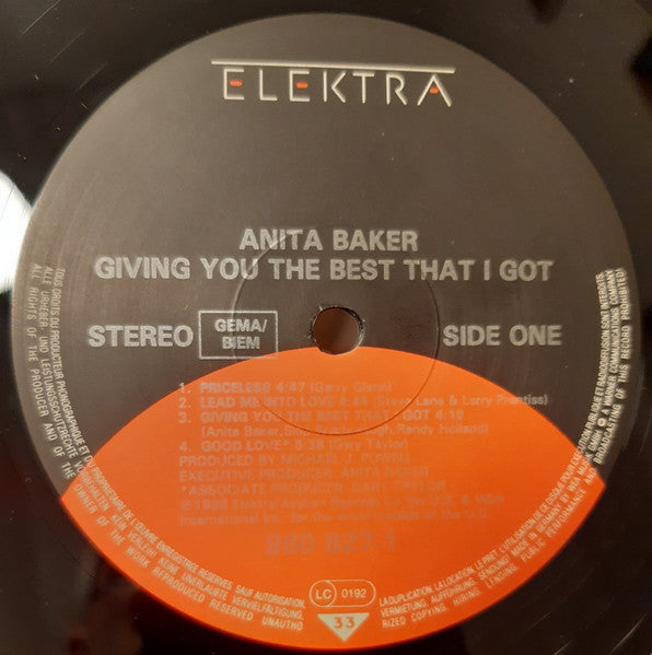 Anita Baker - Giving You The Best That I Got - Used Vinyl Record image 3