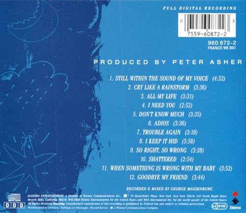 Linda Ronstadt - Cry Like A Rainstorm - Howl Like The Wind - Used CD image 2