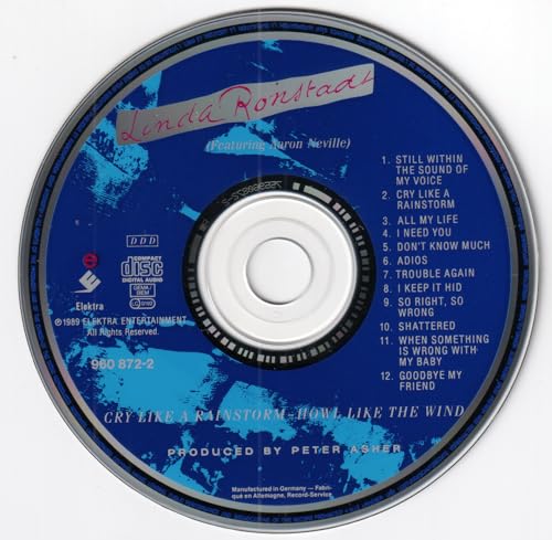 Linda Ronstadt - Cry Like A Rainstorm - Howl Like The Wind - Used CD image 6