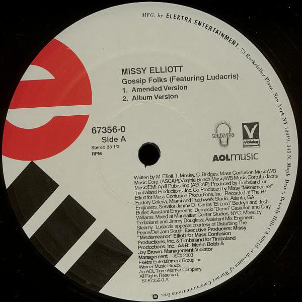Missy Elliott - Gossip Folks - Vinyl Record 12" image 2
