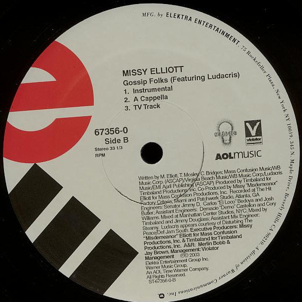 Missy Elliott - Gossip Folks - Vinyl Record 12" image 3