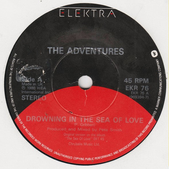 Adventures - Drowning In The Sea Of Love - Used Vinyl Record 7" image 7