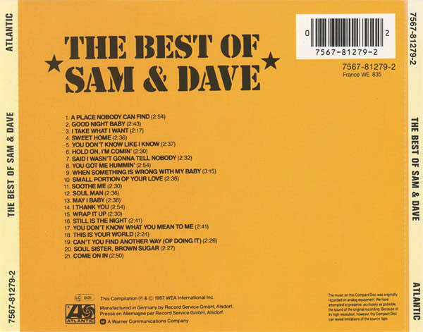 Sam & Dave - Best Of - CD image 2