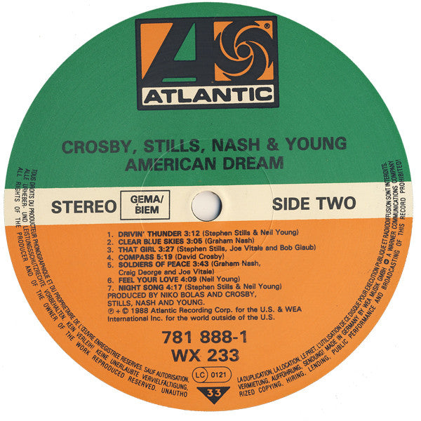 Crosby - American Dream - Used Vinyl Record image 4