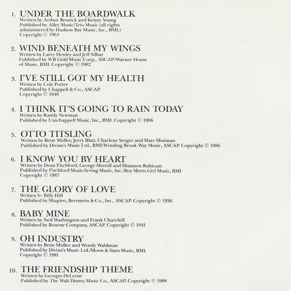 Bette Midler - Beaches - Original Soundtrack Recording - Used CD image 11