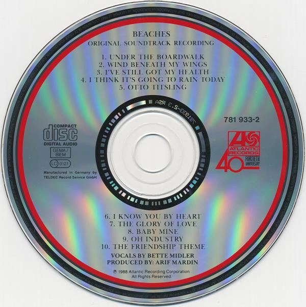 Bette Midler - Beaches - Original Soundtrack Recording - Used CD image 9