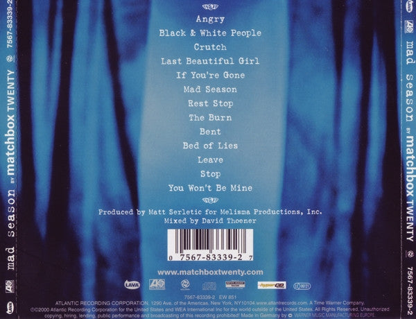 Matchbox Twenty - Mad Season - Used CD image 2