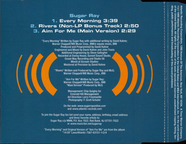 Sugar Ray - Every Morning - Used CD image 3