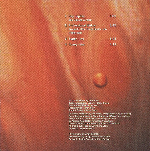 Tori Amos - Hey Jupiter / Professional Widow - Used CD image 8