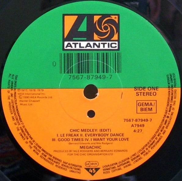 Chic - Mega - Used Vinyl Record 7" image 6