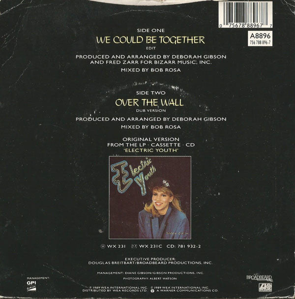 Debbie Gibson - We Could Be Together - Used Vinyl Record 7" image 2