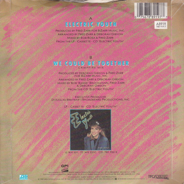 Debbie Gibson - Electric Youth (Special DJ Edit) - Used Vinyl Record image 2