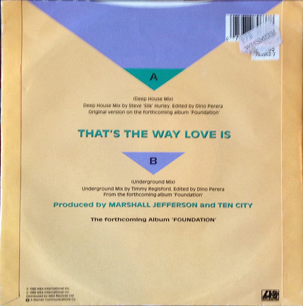 Ten City - That's The Way Love Is - Used Vinyl Record 7" image 2