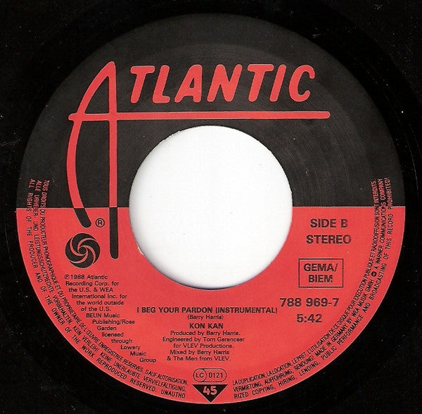Kon Kan - I Beg Your Pardon - Used Vinyl Record 7" image 4