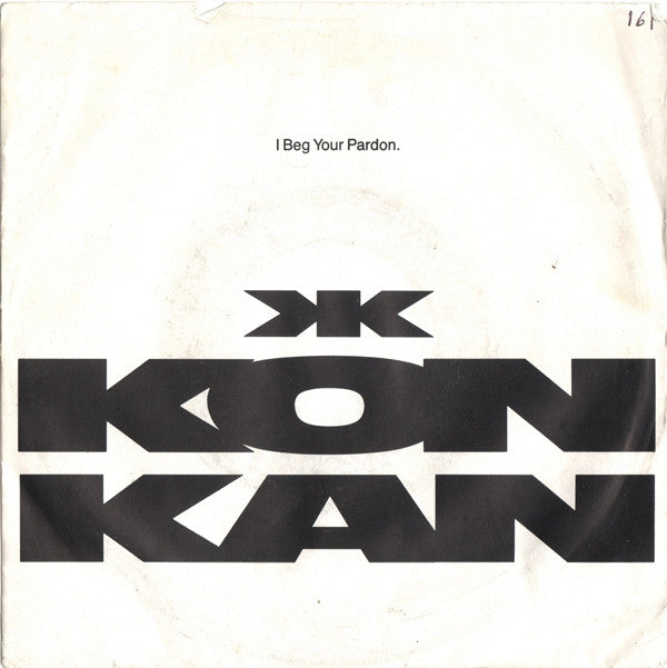Kon Kan - I Beg Your Pardon - Used Vinyl Record 7" image 5