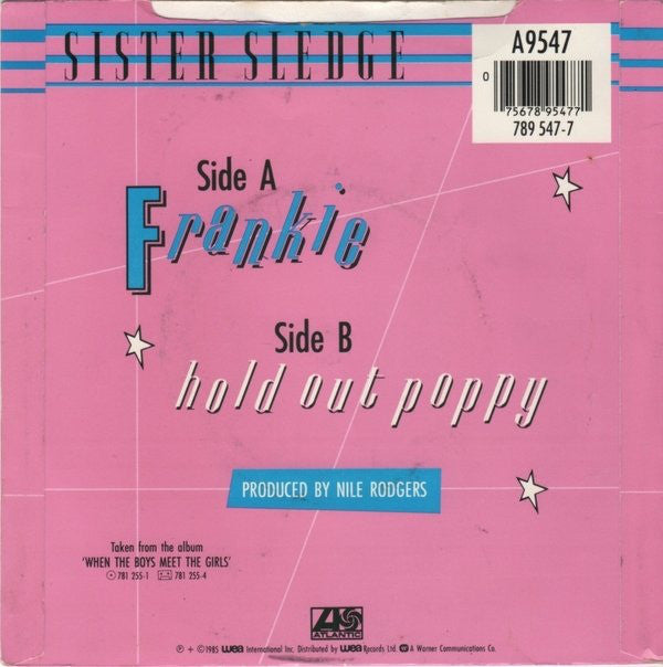 Sister Sledge - Frankie - Used Vinyl Record 7" image 6