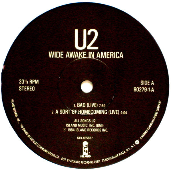 U2 - Wide Awake In America - Used Vinyl Record 12" image 3