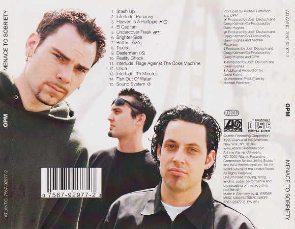 OPM - Menace To Sobriety - Used CD image 8