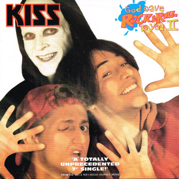 Kiss - God Gave Rock & Roll To You II - Used Vinyl Record 7" image 1