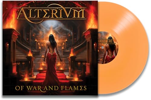 ALTERIUM - OF WAR AND FLAMES (REISSUE)(CLEAR ORANGE VINYL) - Vinyl Reco image 1