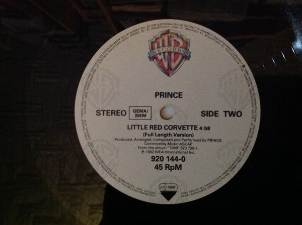 Prince - 1999 / Little Red Corvette - Used Vinyl Record 12" image 4