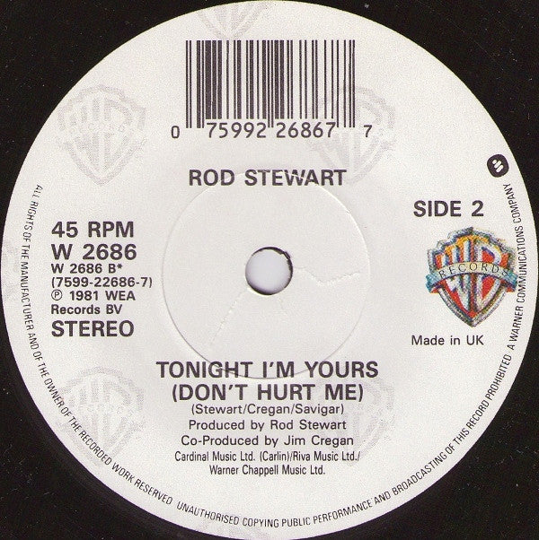 Rod Stewart - This Old Heart Of Mine - Used Vinyl Record 7" image 4