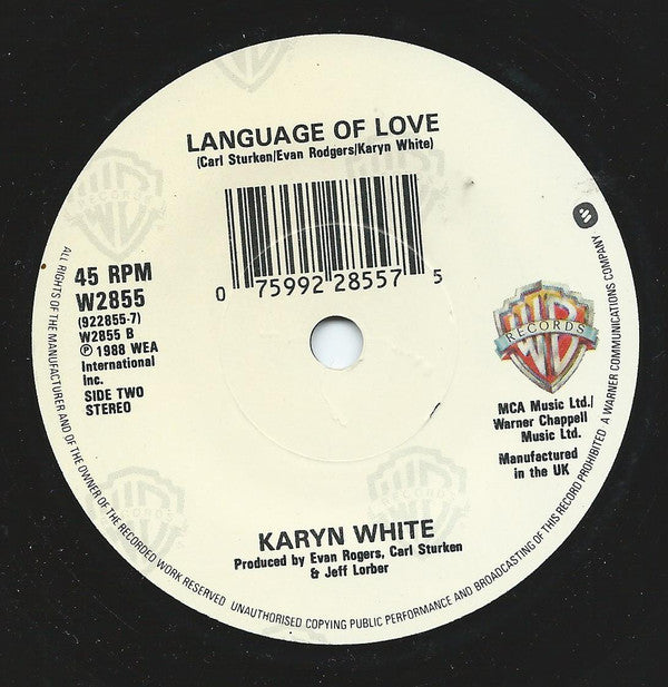Karyn White - Secret Rendezvous - Used Vinyl Record 7" image 4