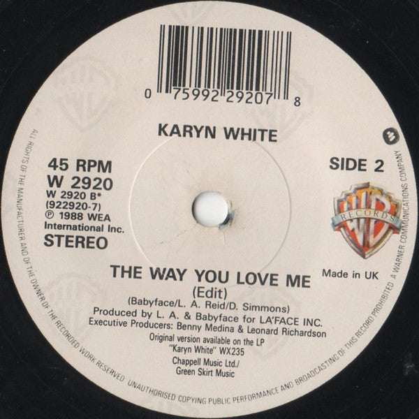 Karyn White - Superwoman - Used Vinyl Record 7" image 4