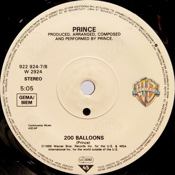 Prince - Batdance - Used Vinyl Record 7" image 4