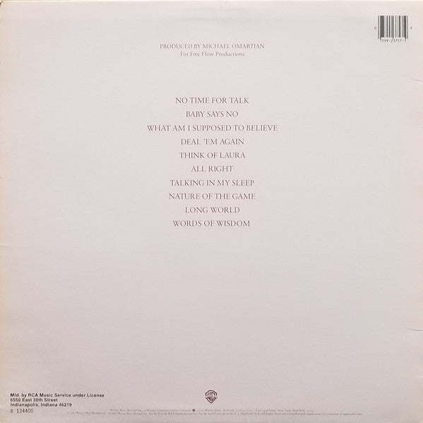 Christopher Cross - Another Page - Used Vinyl Record image 2