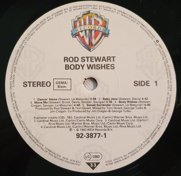 Rod Stewart - Body Wishes - Used Vinyl Record image 5