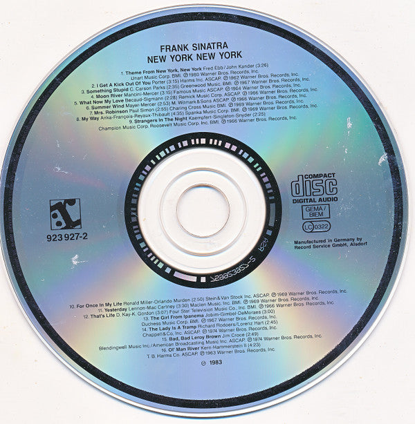 Frank Sinatra - New York New York (His Greatest Hits) - Used CD image 3