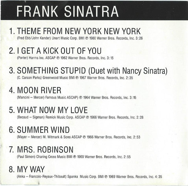 Frank Sinatra - New York New York (His Greatest Hits) - Used CD image 5