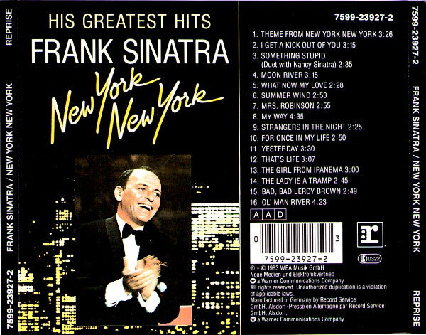 Frank Sinatra - New York New York (His Greatest Hits) - Used CD image 7
