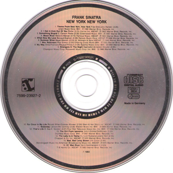 Frank Sinatra - New York New York (His Greatest Hits) - Used CD image 8
