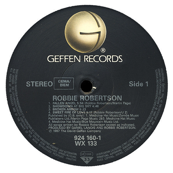 Robbie Robertson - Used Vinyl Record image 4