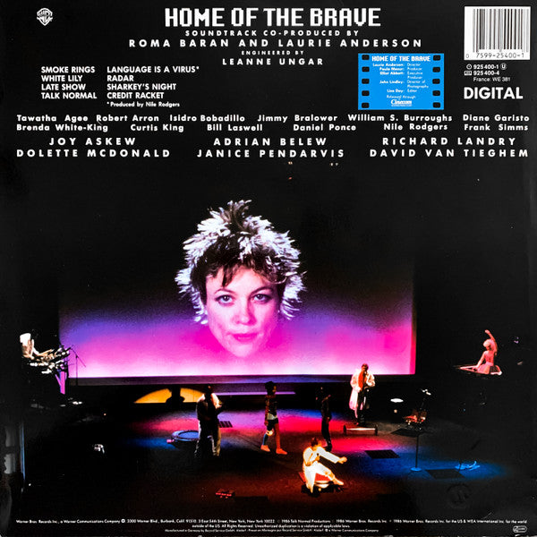 Laurie Anderson - Home Of The Brave - Used Vinyl Record image 2