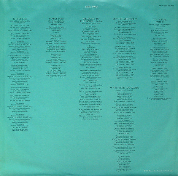 Fleetwood Mac - Tango In The Night - Used Vinyl Record image 5
